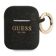 Guess GUA2SGGEK AirPods cover black/black Silicone Glitter, Guess