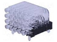 Fiber for LED; Ø2mm; No.of mod: 20; round; Front: convex MENTOR