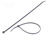 Cable tie; L: 246mm; W: 3.7mm; black; polyamide; 178N; Ømax: 64mm PANDUIT