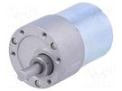 Motor: DC; with gearbox; 6÷12VDC; 5.5A; Shaft: D spring; 330rpm POLOLU