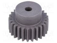 Spur gear; whell width: 40mm; Ø: 62.5mm; Number of teeth: 23; ZCL ELESA+GANTER