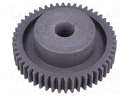 Spur gear; whell width: 35mm; Ø: 128mm; Number of teeth: 62; ZCL ELESA+GANTER