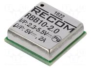 Converter: DC/DC; 10W; Uin: 2.3÷5.5VDC; Uout: 1÷5.5VDC; Iout: 2÷4A RECOM
