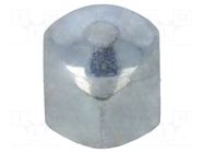 Nut; hexagonal; M4; 0.7; 6 steel; Plating: zinc; 5.5mm; BN 154; dome BOSSARD