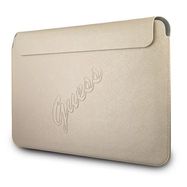 Guess Saffiano Script case for a 13&quot; laptop - gold, Guess