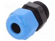 Cable gland; M20; 1.5; IP68; polyamide; black-blue HUMMEL