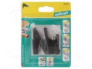 Rotary burr; tool steel; wood; 1/4",hexagonal; 6.35mm; 5pcs. WOLFCRAFT