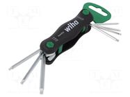 Wrench-set; Torx®; TX7,TX8,TX9,TX10,TX15,TX20,TX25; 7pcs. WIHA