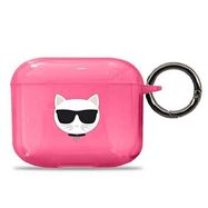 Karl Lagerfeld KLA3UCHFP AirPods 3 cover pink / pink Choupette, Karl Lagerfeld