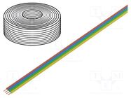 Wire: ribbon; FBK Toy; 4x0.14mm2; stranded; Cu; PVC; 250V; 5m DONAU ELEKTRONIK