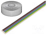 Wire: ribbon; FBK Toy; 8x0.14mm2; stranded; Cu; PVC; 250V; 5m DONAU ELEKTRONIK