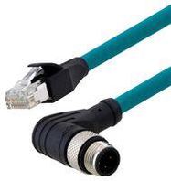 SENSOR CORD, 4P M12-RJ45 PLUG, 1M