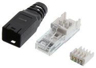 RJ45 CONN, PLUG, 8P8C, 1PORT, CAT6A