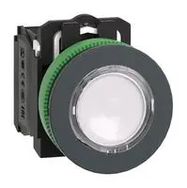 PB SW, SPST-NO/NC, 6A, 120V, WHT, PANEL