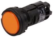 PANEL MOUNT INDICATOR, LED, 22MM, AMBER, 24V