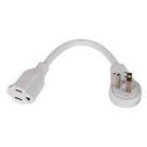 6" Extension Cord with Flat Rotating Plug