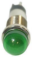 LED INDICATOR, PANEL, 12.7MM, GRN, 28V