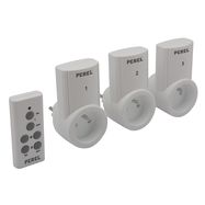 WIRELESS REMOTE CONTROL OUTLET SET (3 OUTLETS + REMOTE)