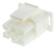 HOUSING, PLUG, 2ROW, 6WAY, 6.35MM