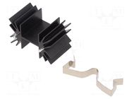 Heatsink: extruded; H; TO218,TO220,TOP3; black; L: 25.4mm; W: 42mm ALUTRONIC