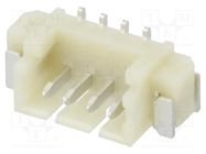 Connector: wire-board; socket; male; 1.25mm; PIN: 4; SMT; 125V; 1A ADAM TECH