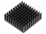 Heatsink: extruded; grilled; BGA,PGA; black; L: 30mm; W: 30mm; H: 10mm ALUTRONIC