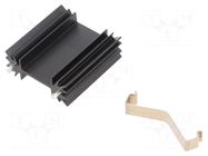 Heatsink: extruded; H; TO202,TO220,TOP3; black; L: 38.1mm; W: 35mm ALUTRONIC