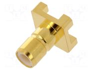 Connector: SMB; socket; female; straight; SMT; on PCBs; PTFE ADAM TECH