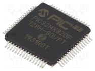 IC: PIC microcontroller; 128kB; 2.3÷3.6VDC; SMD; TQFP64; PIC32 