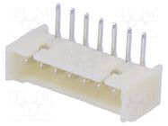 Socket; wire-board; male; 1.25mm; PIN: 7; THT; 250V; 1A; tinned ADAM TECH