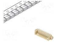 Connector: wire-board; socket; male; PIN: 10; 1A; 250V; vertical; SMT ADAM TECH
