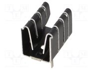 Heatsink: extruded; U; TO220; black; L: 16mm; W: 12.7mm; H: 12.7mm ALUTRONIC