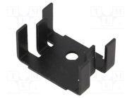 Heatsink: moulded; U; SOT32,TO126,TO220; black; L: 12.7mm; W: 25.4mm ALUTRONIC