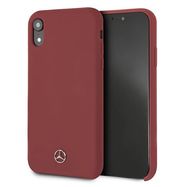 Mercedes Silicone Line iPhone Xr Case - Red, Mercedes