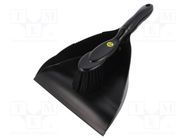 Broom and dustpan kit; ESD; electrically conductive material 