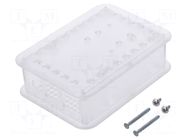 Enclosure: for computer; Raspberry Pi 4 B; semi-transparent TEKO