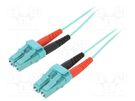 Fiber patch cord; OM3; LC/UPC,both sides; 1m; LSZH; turquoise DIGITUS