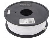 Filament: PLA PRO; Ø: 1.75mm; white cold; 205÷225°C; 1kg QOLTEC