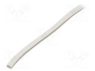 Hole and edge shield; PVC; L: 100m; white; H: 9.5mm; W: 6.5mm 