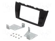 Radio frame; Mitsubishi; 2 DIN; black gloss ACV