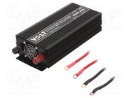 Converter: DC/AC; 1000W; Uout: 230VAC; 21÷31VDC; Ppeak: 2000W; 24V VOLT POLSKA