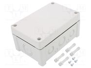 Enclosure: junction box; X: 122mm; Y: 187mm; Z: 90mm; wall mount; ABS FIBOX