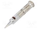 Tip; conical; 1mm; for gas soldering iron; WEL.WP60K WELLER