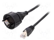 Patch cord; RJ45 Buccaneer plug,RJ45 plug; 5m; IP68 BULGIN