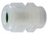 Cable gland; NPT3/4"; IP54; PVDF; natural; HSK-K-PVDF HUMMEL