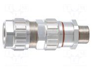 Cable gland; NPT1"; IP66,IP67,IP68; stainless steel; EXIOS INOX HUMMEL