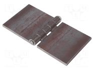 Hinge; Width: 160mm; steel; H: 80mm; without coating,for welding ELESA+GANTER