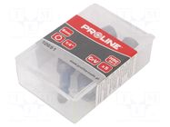 Screwdriver bit; 1/4"; HEX 8mm; 5pcs. PROLINE