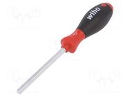 Screadriver: standard; hex key; HEX 8mm; SoftFinish® WIHA