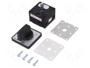 Switch: cam switch; Stabl.pos: 3; 10A; 1-0-2; for building in; IP65 SPAMEL